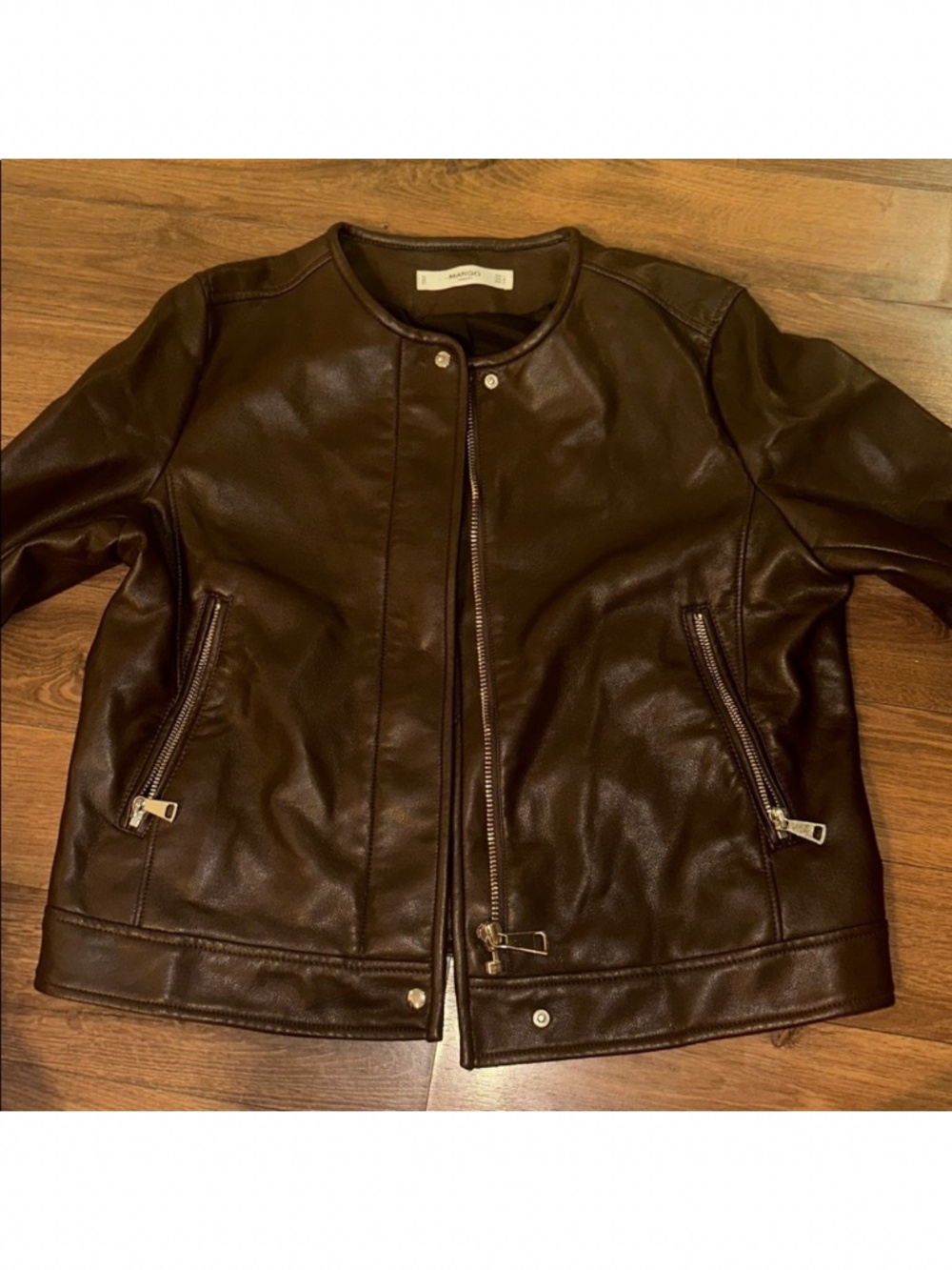 Mango leather jacket Large - Picture 8 of 8